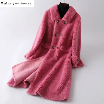 Winter Autumn Coat Women Clothes 2020 Sheep Shearling Tops Korean Real Fur Coat Female Wool Jacket Vintage Abrigo Mujer ZT4677
Winter Autumn Coat Women Clothes 2020 Sheep Shearling Tops Korean Real Fur Coat Female Wool Jacket Vintage Abrigo Mujer ZT4677