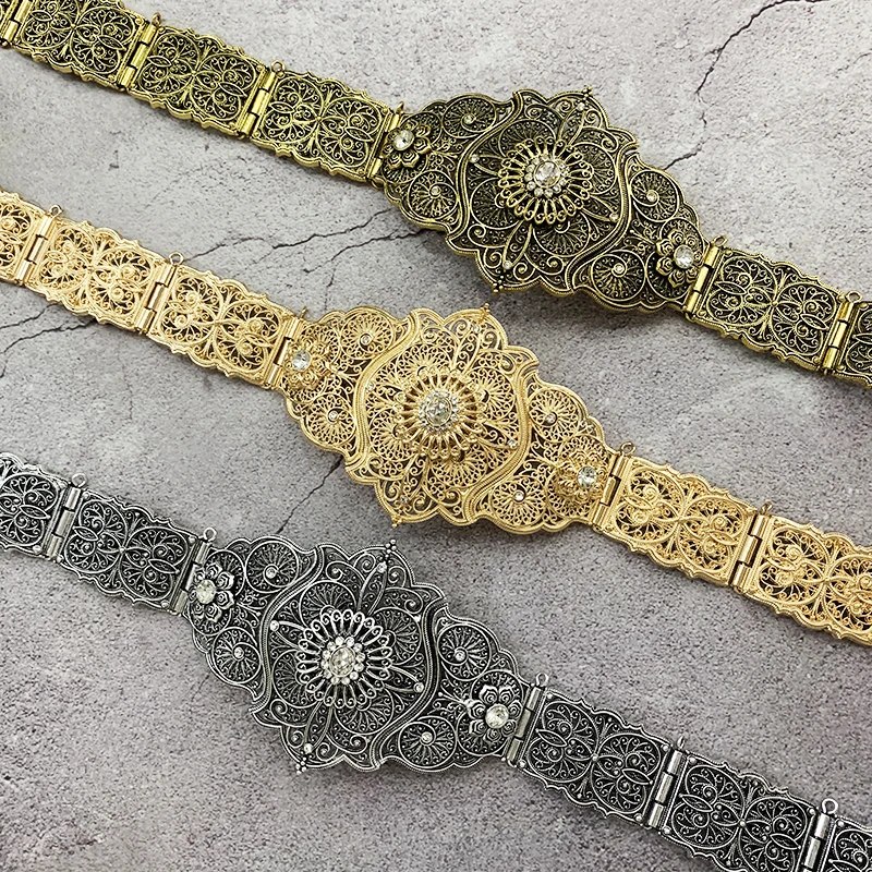 Caucasian Ethnic Lady Gown Belt With Rhinestone Inlay Wedding Dress Decorative Waist Chain Jewelry Gift Adjustable Length
Caucasian Ethnic Lady Gown Belt With Rhinestone Inlay Wedding Dress Decorative Waist Chain Jewelry Gift Adjustable Length