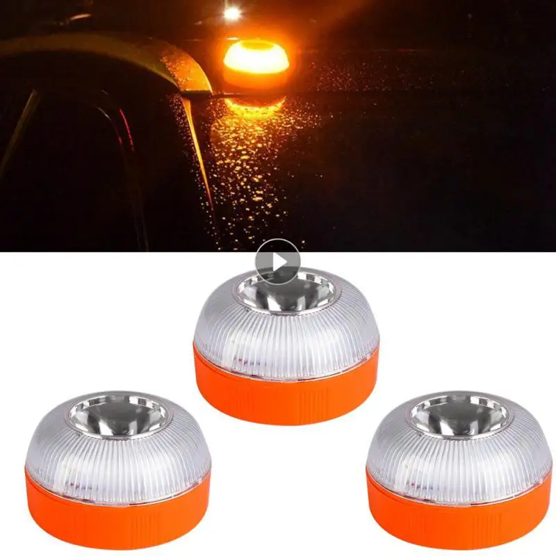 New Car Emergency Light Homologated Dgt Approved Auto Flashlight Magnetic Induction Strobe Accident Lamp Beacon Led | Лампы и