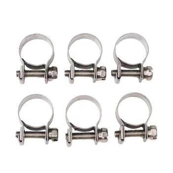 12 Pcs 14-16mm Mini Hose Clamp Stainless Steel Adjustable Range High Quality Fuel Line Clamp for DIY Fixing Tube Craft (Silver)
12 Pcs 14-16mm Mini Hose Clamp Stainless Steel Adjustable Range High Quality Fuel Line Clamp for DIY Fixing Tube Craft (Silver)