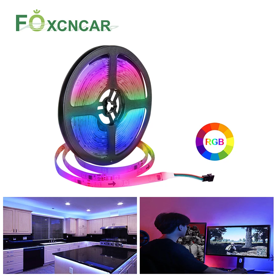 5050 SMD LED Light Strip WS 2811 IC Warerproof LED Lighting For Under Cabinets DC12V LED Home Decoraticon Bedroom Furniture Lamp
5050 SMD LED Light Strip WS 2811 IC Warerproof LED Lighting For Under Cabinets DC12V LED Home Decoraticon Bedroom Furniture Lamp