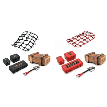 6PCS/Set Simulated Decoration Suitcase Luggage Net Shovel for TRX4 Defender SCX10 90046 90047 MST Jimny VS4 RC Car Accessories
6PCS/Set Simulated Decoration Suitcase Luggage Net Shovel for TRX4 Defender SCX10 90046 90047 MST Jimny VS4 RC Car Accessories