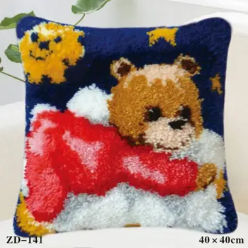 Cartoon Latch Hook Rug Canvas Embroidery Pillow Crochet Animal Kit Handmade Craft Cushion Kits DIY Home Decor Knooppakket Bear
Cartoon Latch Hook Rug Canvas Embroidery Pillow Crochet Animal Kit Handmade Craft Cushion Kits DIY Home Decor Knooppakket Bear