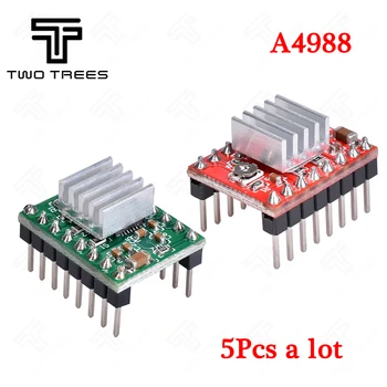 TWO TREES 5pcs/lot A4988 Heat Sink Stepper Motor Driver Red/Green Stepper Motor Driver Module with HeatsinkS Board For Reprap
TWO TREES 5pcs/lot A4988 Heat Sink Stepper Motor Driver Red/Green Stepper Motor Driver Module with HeatsinkS Board For Reprap