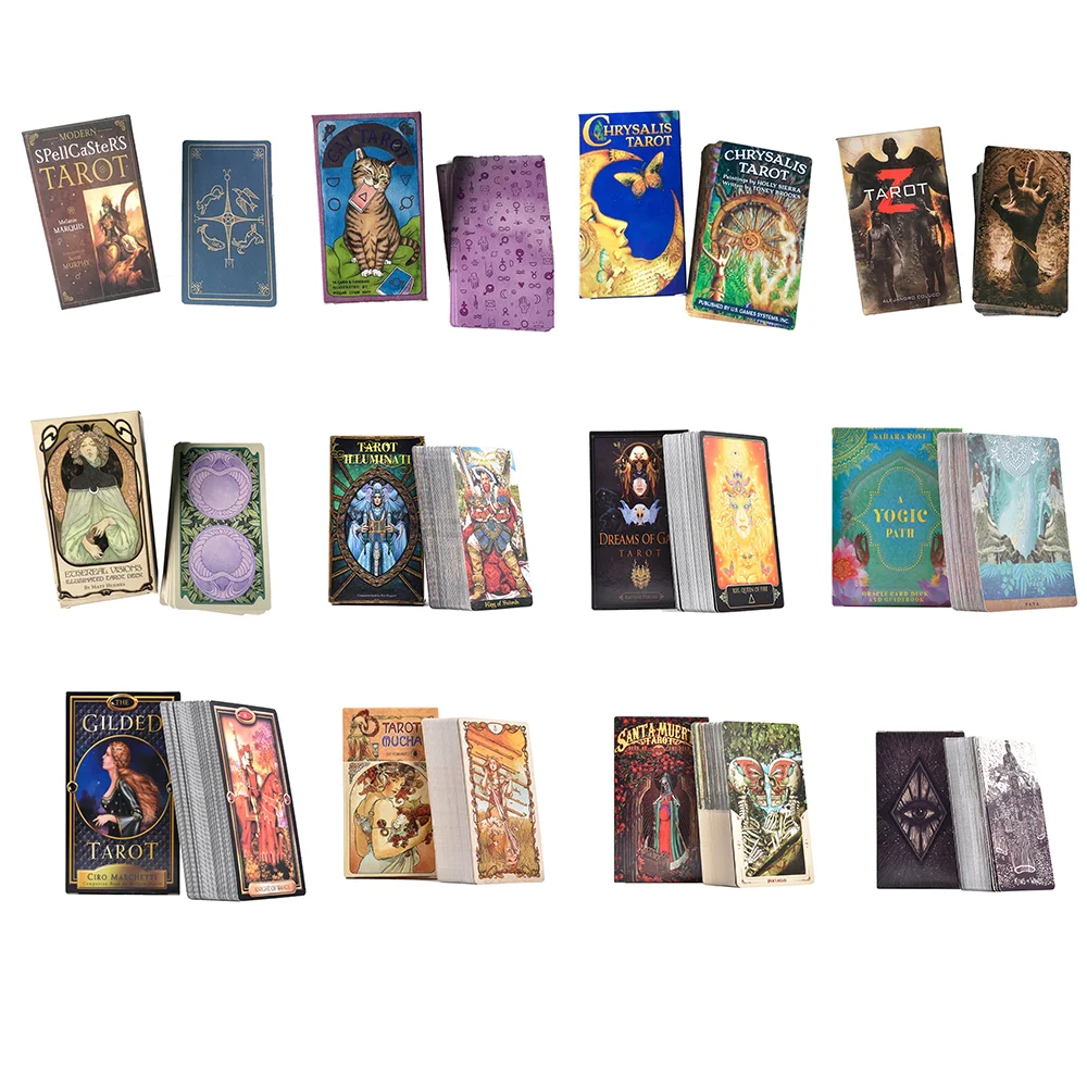 12 Style Tarot Cards Deck Playing Card Board Game Divination Tarot Table Cards Playing Card Holiday Family Party Gift Wholsale
12 Style Tarot Cards Deck Playing Card Board Game Divination Tarot Table Cards Playing Card Holiday Family Party Gift Wholsale