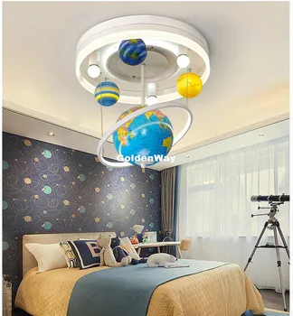 

Modern Globe Ceiling Light Creative LED Cartoon Lamps for Boy Children Bedroom Kid Room 110V~240V Art Deco Light Eye protection