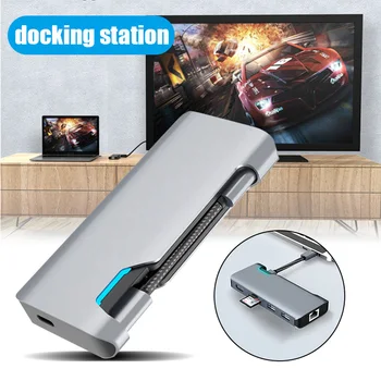 Type-C to HDMI Hub PD RJ45 USB3.0 TF Portable for Home Office Laptop Mouse ND998 
Type-C to HDMI Hub PD RJ45 USB3.0 TF Portable for Home Office Laptop Mouse ND998