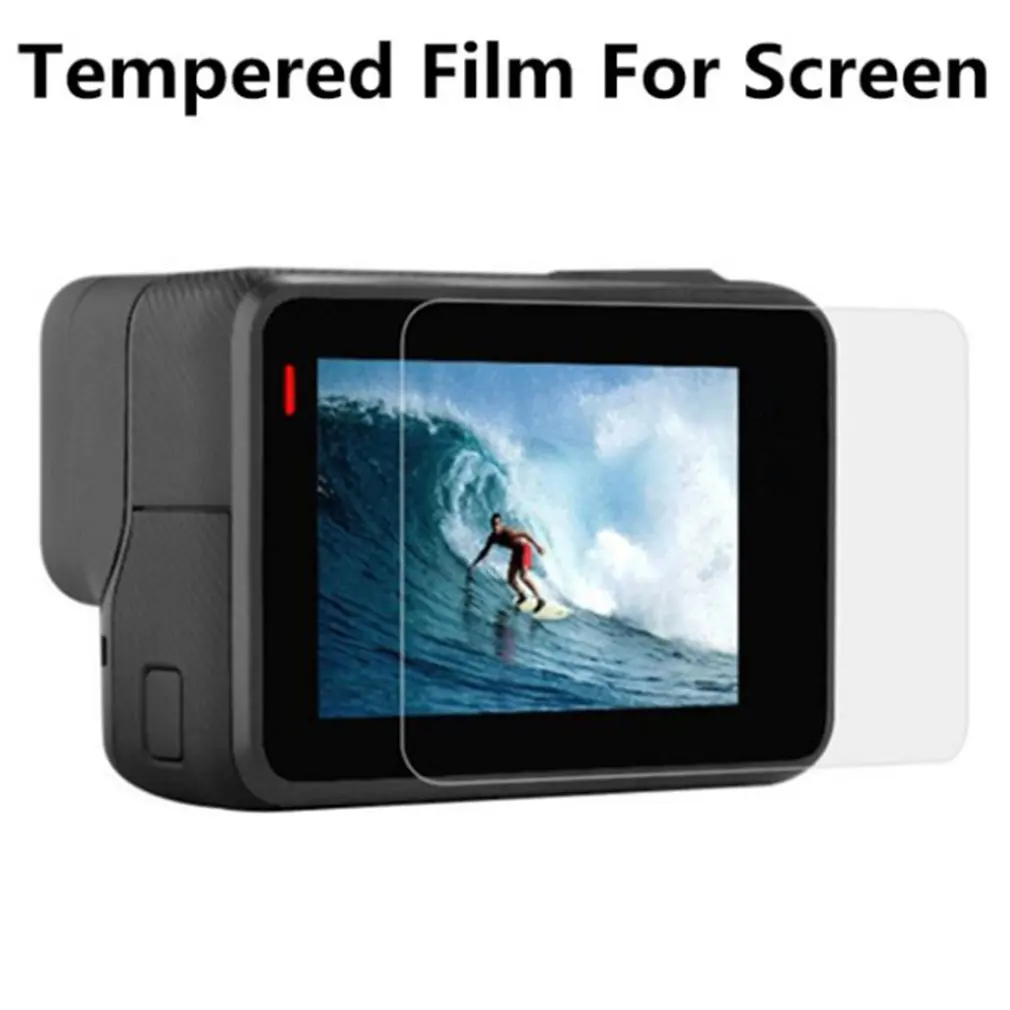 Tempered Film For Gopro Hero 7/6/5 Accessories Protector Scratch-resistant Protective Film For Go Pro Hero 7 6 5 Action Camera