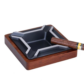 JIFENG Portable Cigar Ashtray Square Zinc Alloy&Chicken-Wingwood Cigar Ashtray Deliacte With 4 Cigars Holder Ash Slot New
JIFENG Portable Cigar Ashtray Square Zinc Alloy&Chicken-Wingwood Cigar Ashtray Deliacte With 4 Cigars Holder Ash Slot New
