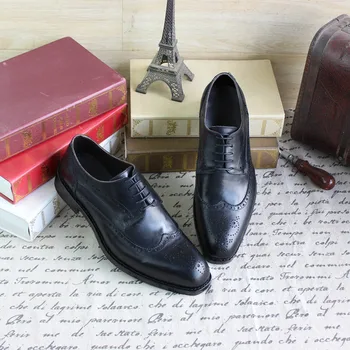 Goodyear Carved Custom-made Business Formal Wear Genuine Leather Italy Cowhide Handmade Custom-made Shoes Calfskin Sole Lace-up
Goodyear Carved Custom-made Business Formal Wear Genuine Leather Italy Cowhide Handmade Custom-made Shoes Calfskin Sole Lace-up