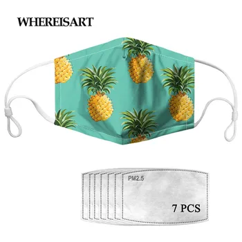 WHEREISART Tropical Pineapple Design Female Elasticity Masque Multi Use Shield Wind Face Half Mouth Muffle Cover
WHEREISART Tropical Pineapple Design Female Elasticity Masque Multi Use Shield Wind Face Half Mouth Muffle Cover