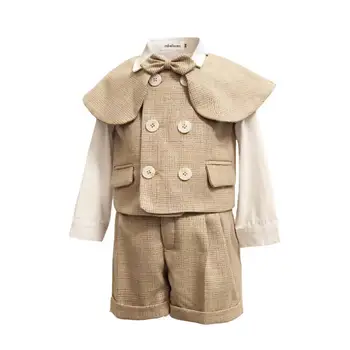 3pcs Kids Gentleman Clothes Set Toddler Boys Blazer Suit Children Birthday Wedding Party Christening Clothing Vest Pants 1-4Y 
3pcs Kids Gentleman Clothes Set Toddler Boys Blazer Suit Children Birthday Wedding Party Christening Clothing Vest Pants 1-4Y
