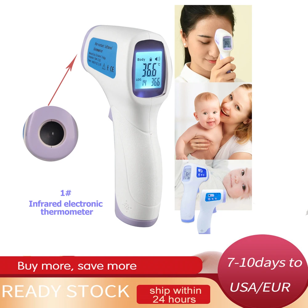 2020 Baby Adult Digital Termometer Infrared Forehead Body Thermometer Gun Non-contact Temperature Measurement Device ce dropship
2020 Baby Adult Digital Termometer Infrared Forehead Body Thermometer Gun Non-contact Temperature Measurement Device ce dropship