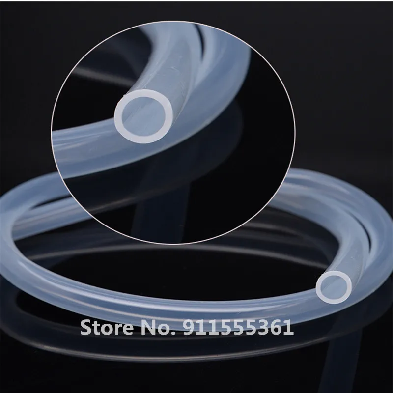 

1M 3M 5M Food Grade Transparent Silicone Tube Rubber Hose 4 5 6 8 10 12mm Out Diameter Flexible Milk Hose Beer Pipe Silica Gel