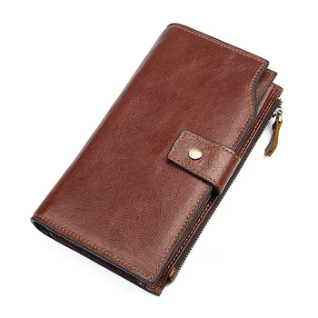 Lachiour Fashion Genuine Leather Men Wallet Male Long Design Leather Clutch Purse Functional Trifold Cellphone Men's Bag Wallet
Lachiour Fashion Genuine Leather Men Wallet Male Long Design Leather Clutch Purse Functional Trifold Cellphone Men's Bag Wallet