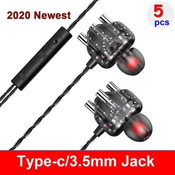 5pcs 3.5mm Type C Wired Stereo Earphones Deep Bass Music Sports Headset Sports Earphone Hands-free Call with Microphone
5pcs 3.5mm Type C Wired Stereo Earphones Deep Bass Music Sports Headset Sports Earphone Hands-free Call with Microphone
