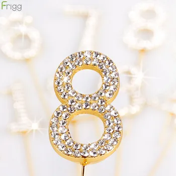 0-9 Glitter Alloy Rhinestone Number Cake Toppers Birthday Cupcake Flag Baby Shower Party Wedding Decoration Supplies Cake Decor
0-9 Glitter Alloy Rhinestone Number Cake Toppers Birthday Cupcake Flag Baby Shower Party Wedding Decoration Supplies Cake Decor