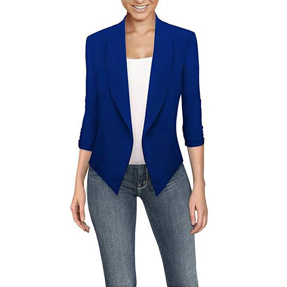 LASPERAL Womens Solid Open Front Cardigan Irregular Suit Jacket Work Office Coat Three Quarter Long Sleeve Coat Casual Coat
LASPERAL Womens Solid Open Front Cardigan Irregular Suit Jacket Work Office Coat Three Quarter Long Sleeve Coat Casual Coat