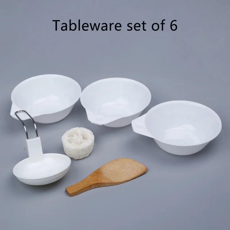 Outdoor Bowl Set Cookware Portable Camping Hiking Cookware Backpacking Picnic Bowl Spoon Rice Ladle Kit 6pcs/set
Outdoor Bowl Set Cookware Portable Camping Hiking Cookware Backpacking Picnic Bowl Spoon Rice Ladle Kit 6pcs/set