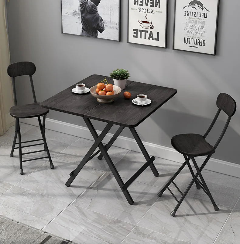 Tavolo Pieghevole Installazione Gratuita Semplice Scrivania Tavolo for Laptop Tavolo da Pranzo for La Casa Tavolino Stoccaggio Portatile Tavolo da Picnic Allaperto Color : Wood