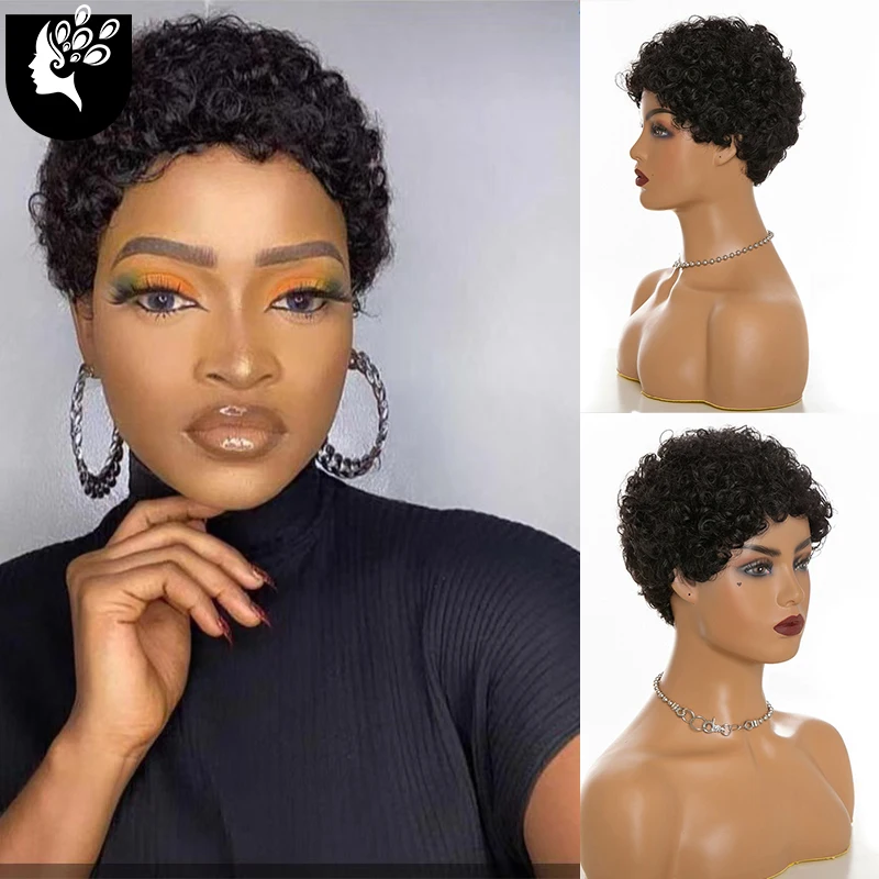 YOUR BEAUTYPixie Cut Wig Natural Curls Short Wigs Peruvian Wig Natural Color 130% Density 2%Synthetic Hair Wigs For Black Women
YOUR BEAUTYPixie Cut Wig Natural Curls Short Wigs Peruvian Wig Natural Color 130% Density 2%Synthetic Hair Wigs For Black Women
