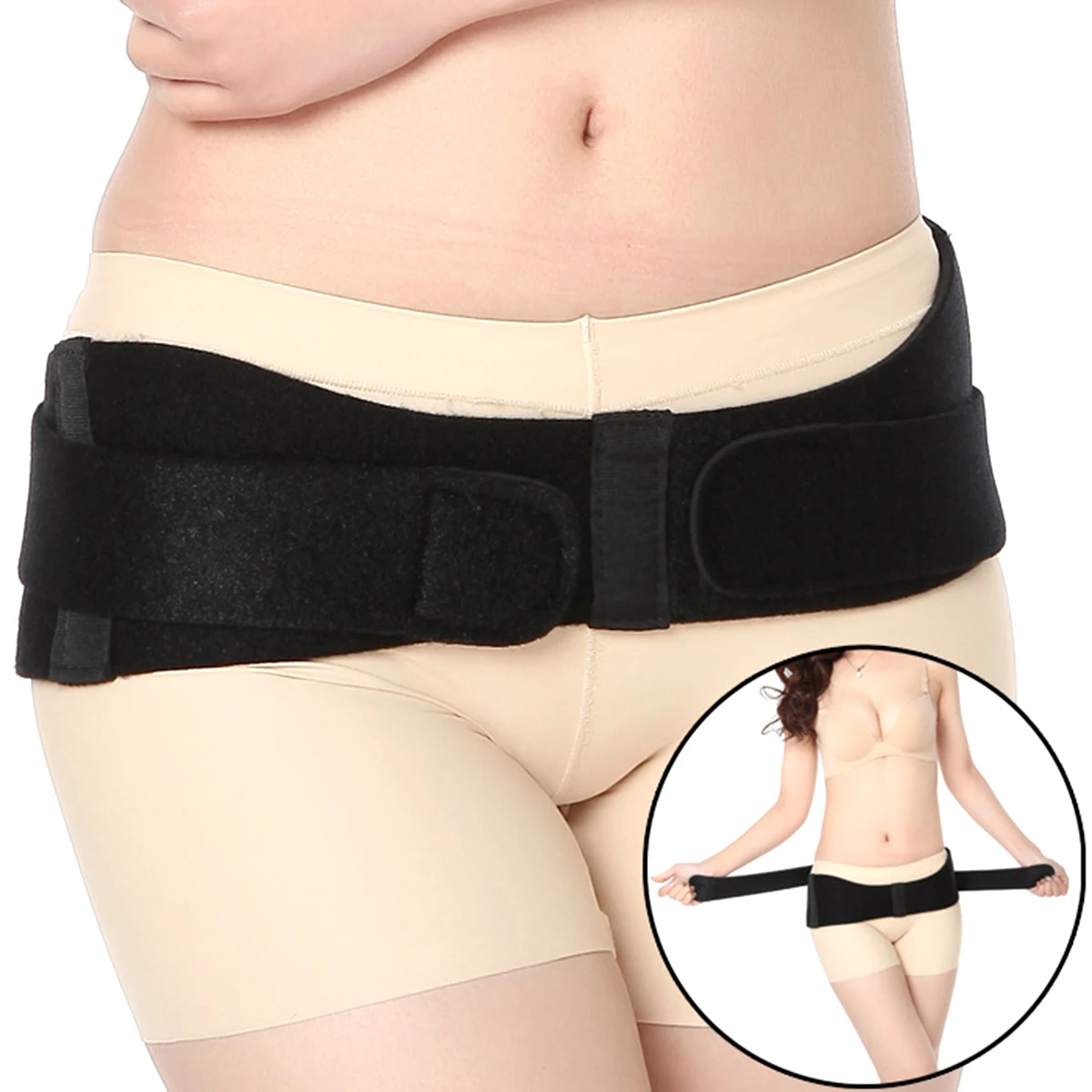 Woman Postpartum Hip Recovery Belt Black Sacroiliac Pelvic Support Stretchable Breathable Tighten Belt Shaper Beauty Shaping
Woman Postpartum Hip Recovery Belt Black Sacroiliac Pelvic Support Stretchable Breathable Tighten Belt Shaper Beauty Shaping