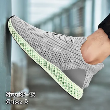 Men and Women Knit Breathable Running Shoes Fashion Lace Up Sneakers 
Men and Women Knit Breathable Running Shoes Fashion Lace Up Sneakers