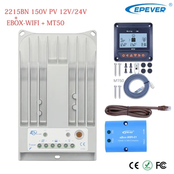 Tracer 2215BN MPPT 20A Solar Charge Controller 12V/24V Auto Solar Panel Battery Charge Regulator with EBOX-WIFI and MT50 Meter
Tracer 2215BN MPPT 20A Solar Charge Controller 12V/24V Auto Solar Panel Battery Charge Regulator with EBOX-WIFI and MT50 Meter