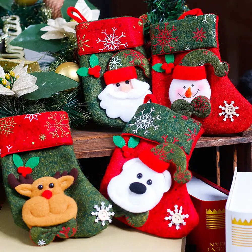 tree decorations diy home socks pendant christmas