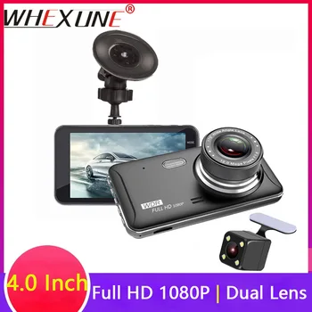 WHEXUNE 4" IPS Car Dash cam Night Vision Full HD 1080P Car Video Camera Dual Lens Car Recorder DVR 170 Angle Vehicle Camcorder
WHEXUNE 4" IPS Car Dash cam Night Vision Full HD 1080P Car Video Camera Dual Lens Car Recorder DVR 170 Angle Vehicle Camcorder