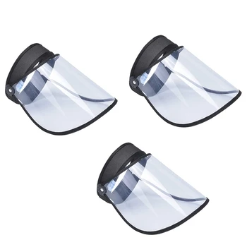 AAY-3Pcs Face Shield Plastic Face Shield Full Face Cover Hat Transparent Protective Visor Black
AAY-3Pcs Face Shield Plastic Face Shield Full Face Cover Hat Transparent Protective Visor Black