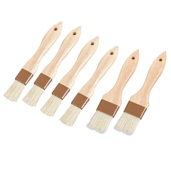 6 Pack Pastry Brushes Basting Oil Brush Kitchen with Hardwood Handles for Spreading Butter,Home Kitchen Cooking Supplies
6 Pack Pastry Brushes Basting Oil Brush Kitchen with Hardwood Handles for Spreading Butter,Home Kitchen Cooking Supplies