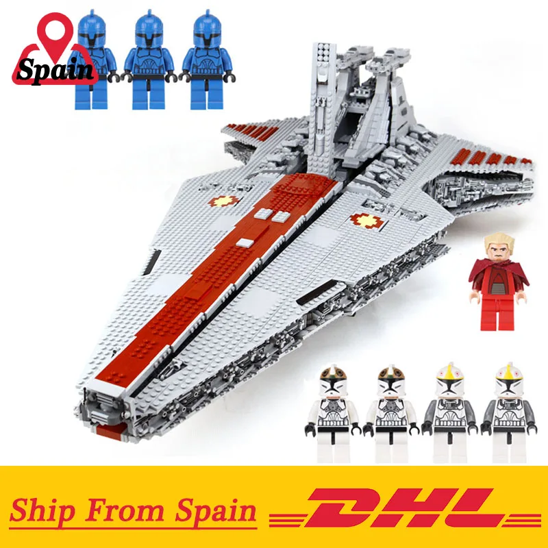 DHL 05077 MOC Star Wars The UCS ST04 Republic Cruiser Star Destroyer Set Fit LegoINGlys Building Blocks Bricks Kids Toys Gifts
DHL 05077 MOC Star Wars The UCS ST04 Republic Cruiser Star Destroyer Set Fit LegoINGlys Building Blocks Bricks Kids Toys Gifts