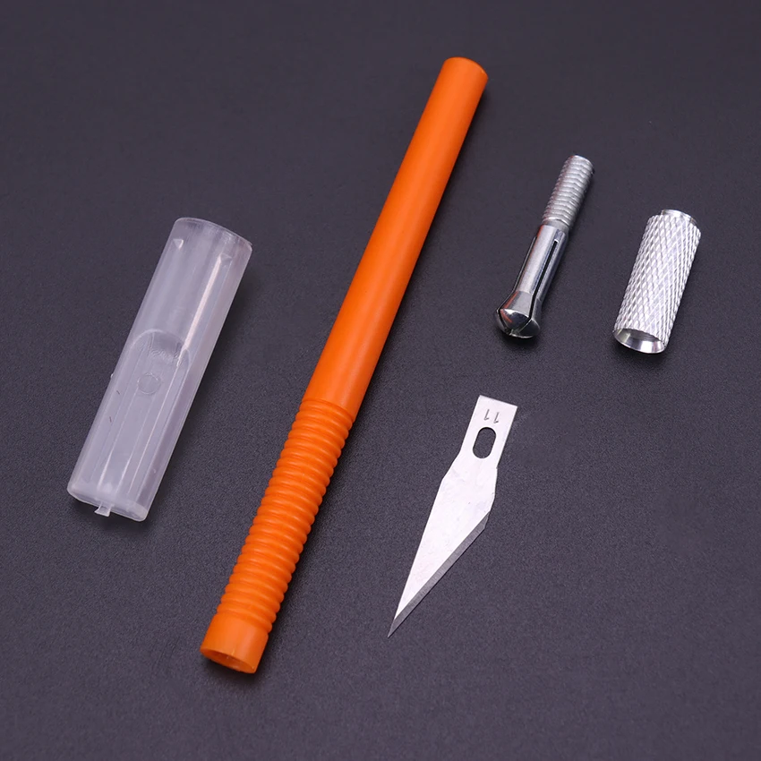 1PC Knife With 6 Blades Engraving Craft Non-slip Plastic Scalpel Hand Tool Cutter Carving Tools 1PC Knife With 6 Blades Engraving Craft Non-slip Plastic Scalpel Hand Tool Cutter Carving Tools