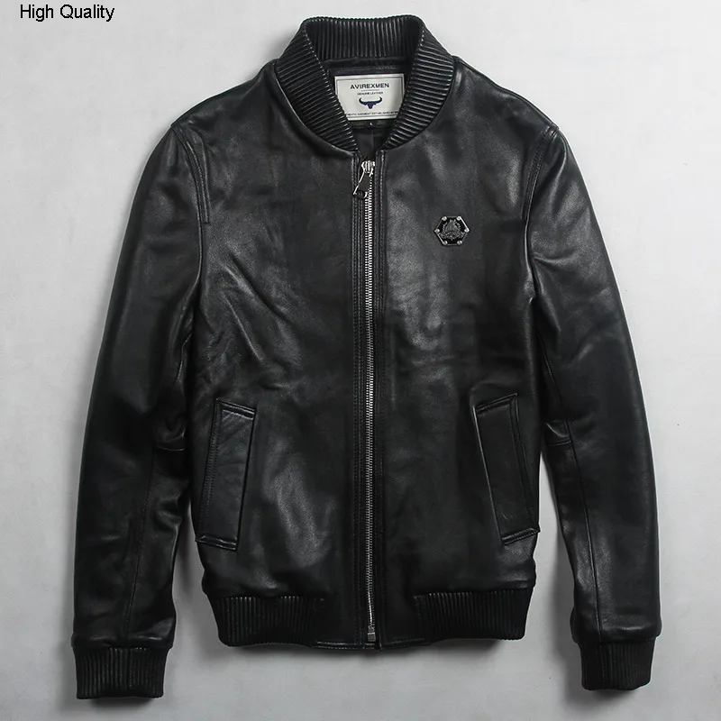 Avirexmen men's fashion genuine leather jacket with badge korean style sheepskin baseball jacket casual leather jacket men
Avirexmen men's fashion genuine leather jacket with badge korean style sheepskin baseball jacket casual leather jacket men