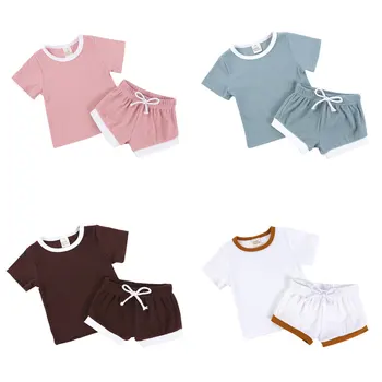 Toddler Girl Summer Clothes Casual Kids Clothes Girls Sets Cotton Short Sleeve Tops+Shorts Solid Color Children Boys Clothing
Toddler Girl Summer Clothes Casual Kids Clothes Girls Sets Cotton Short Sleeve Tops+Shorts Solid Color Children Boys Clothing