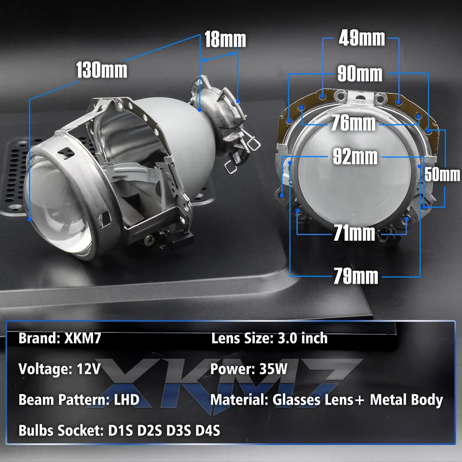 Линзы для фар E55 Gen 2 HID проектор биксенон BMW E60 E65 X5 E53/Audi A6 A8/Benz W211 W212 W219 W163/Focus SVT/Golf