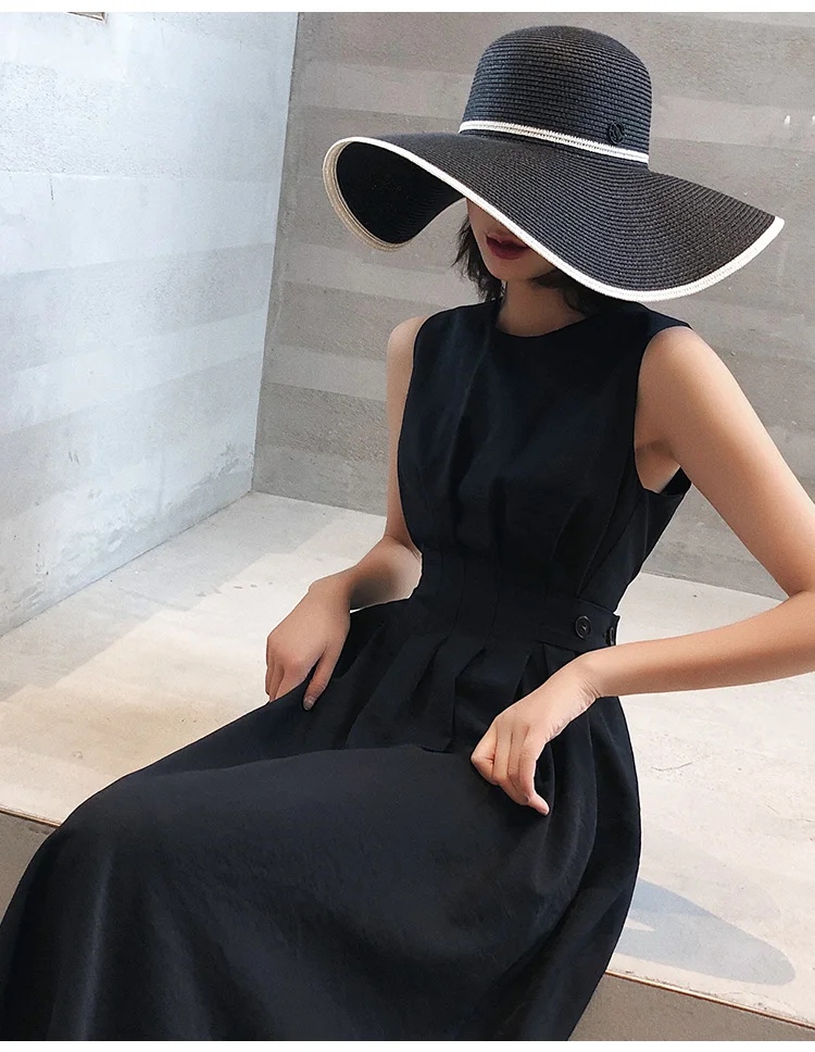 Casual Party Dress O neck Sleeveless Tank Sundress Female Vestido 2020 Summer Women Solid White Black Fashion Elegant
Casual Party Dress O neck Sleeveless Tank Sundress Female Vestido 2020 Summer Women Solid White Black Fashion Elegant