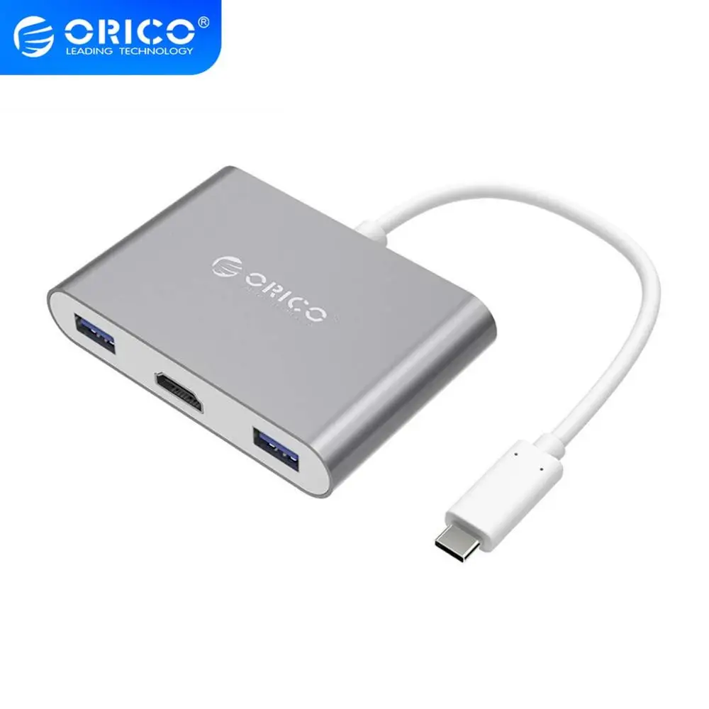 ORICO USB HUB Кабель-Переходник C на HDMI RJ45 VGA Тип-C PD адаптер для Mac/samsung Galaxy/huawei Тип 3 0