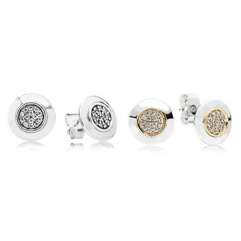 2 Style Silver With Gold Color Round Full Crystal Studs Earrings For Women Fine Jewelry
2 Style Silver With Gold Color Round Full Crystal Studs Earrings For Women Fine Jewelry