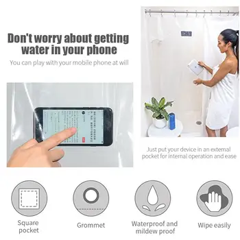 Quick Dry Mesh Pockets Curtain PVC Decoration Waterproof Eco-Friendly Window Shower Curtain Curtains Home Toilet Hooks Bathroom
Quick Dry Mesh Pockets Curtain PVC Decoration Waterproof Eco-Friendly Window Shower Curtain Curtains Home Toilet Hooks Bathroom