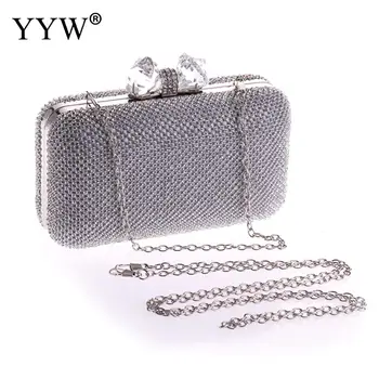Silver Womens Crystal Evening Clutch Bag Prom Handbag Wedding Purse Bridal Party Bag Purse Crystal Envelope Shoulder Clutch Bags
Silver Womens Crystal Evening Clutch Bag Prom Handbag Wedding Purse Bridal Party Bag Purse Crystal Envelope Shoulder Clutch Bags