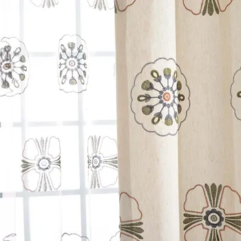 Colorful Embroidery Floral Curtain for Living Room Linen Drape for Bedroom Natural Fabric Custom Made Blinds X646#40
Colorful Embroidery Floral Curtain for Living Room Linen Drape for Bedroom Natural Fabric Custom Made Blinds X646#40