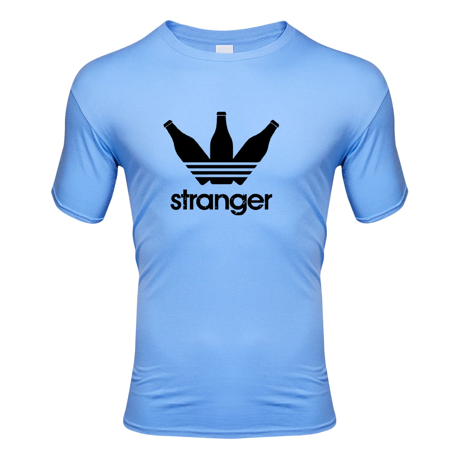2020 New Summer Men's Fashion T-Shirt Printed TheBottle T-Shirt O-Neck Short-Sleeved and Style T-Shirt 95% Cotton Sport