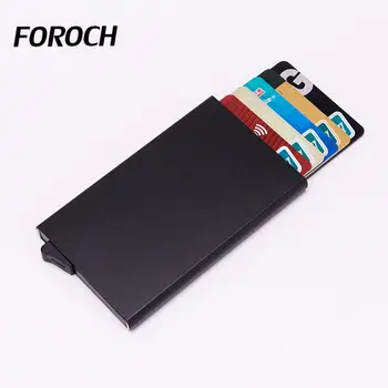 New Metal Men Women Card holder Rfid Blocking Credit Card Holder Mini Slim Wallet Automatic Pop up Business Card Case Protector
New Metal Men Women Card holder Rfid Blocking Credit Card Holder Mini Slim Wallet Automatic Pop up Business Card Case Protector