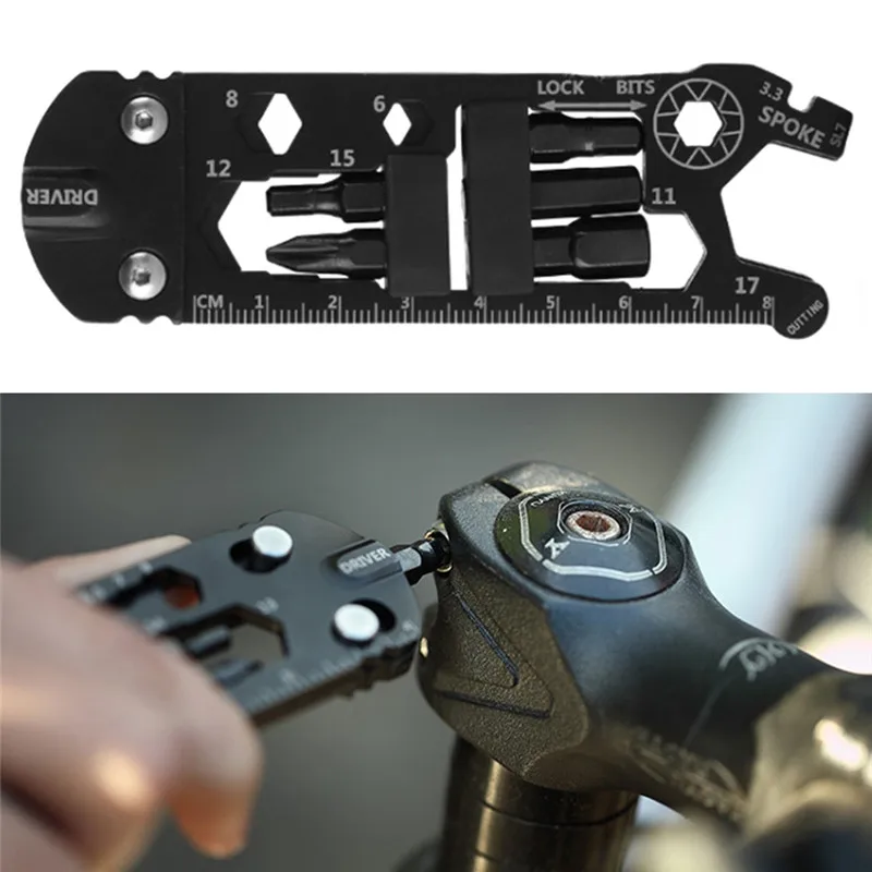16 In 1 Multi-function Bicycle Bike Repair Tools EDC Gadget Outdoor Equipment Camping Tools Wrench Portable Cycling Repair Tool
16 In 1 Multi-function Bicycle Bike Repair Tools EDC Gadget Outdoor Equipment Camping Tools Wrench Portable Cycling Repair Tool