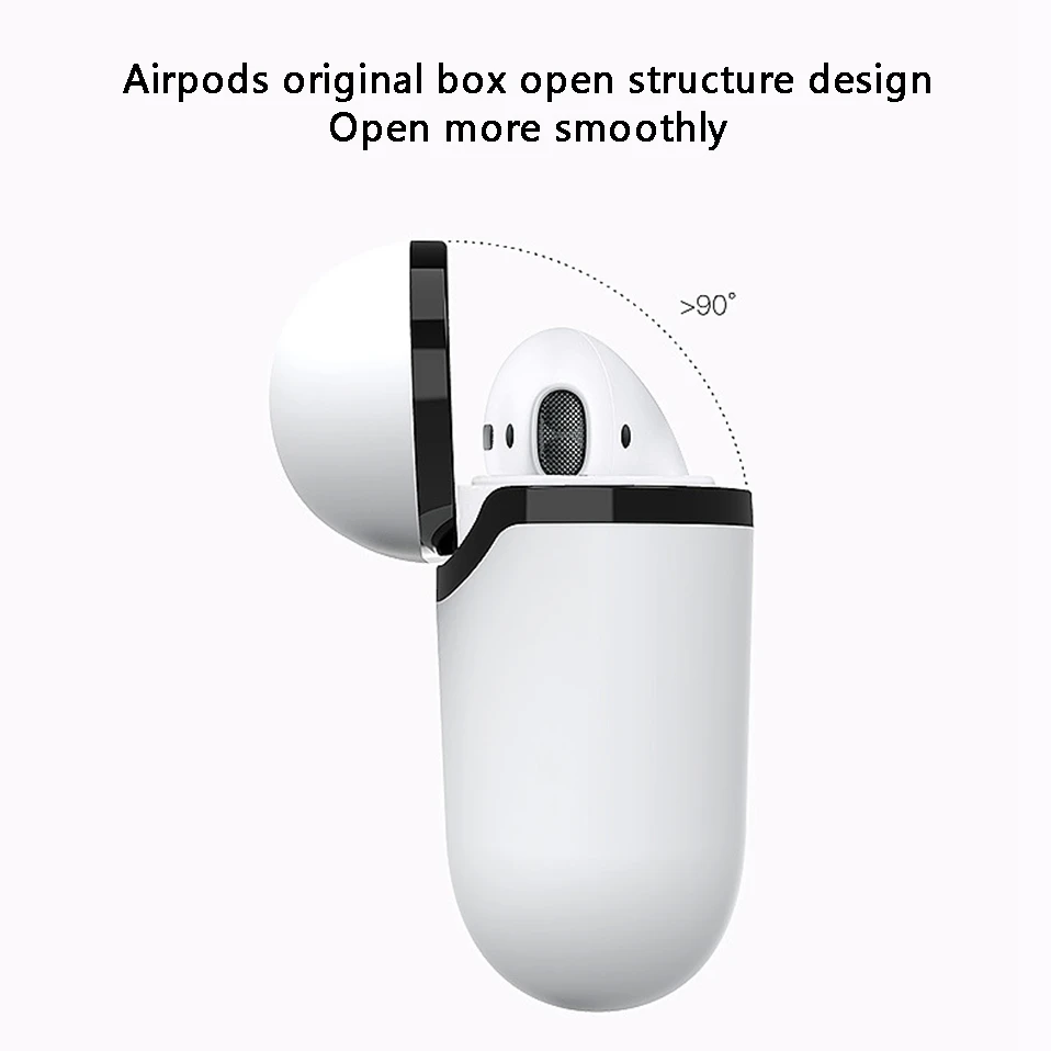 Airpod Case Cover 11 TWS Bluetooth Earphone Headphones Pouch PC Air Case For Original Apple i7S i12 i10 i30 i200 TWS Cover Pods (8)