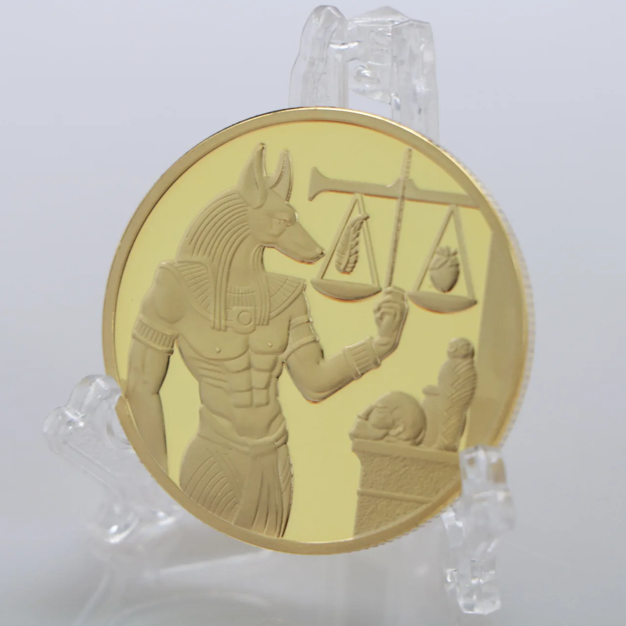 Gold Plated Egypt Death Protector Anubis Coin Copy Coins Egyptian God Of Death Commemorative Coins Collection Gift Pharaoh
Gold Plated Egypt Death Protector Anubis Coin Copy Coins Egyptian God Of Death Commemorative Coins Collection Gift Pharaoh