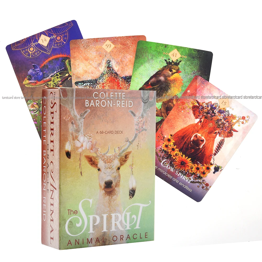 The Spirit Animal Oracle A 68-Card Deck and Electronic Guidebook Divination Baron Reid Insects Fish Card Game Board | Игрушки и хобби
