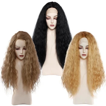 Synthetic Lace Front Wigs For Black Women Long Kinky Curly Hair With Natural Hairline Heat Resistant Fiber Ombre Glueless Wig
Synthetic Lace Front Wigs For Black Women Long Kinky Curly Hair With Natural Hairline Heat Resistant Fiber Ombre Glueless Wig